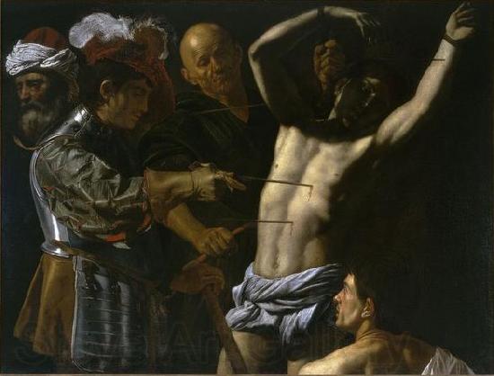 CECCO DEL CARAVAGGIO Martyrdom of Saint Sebastian.